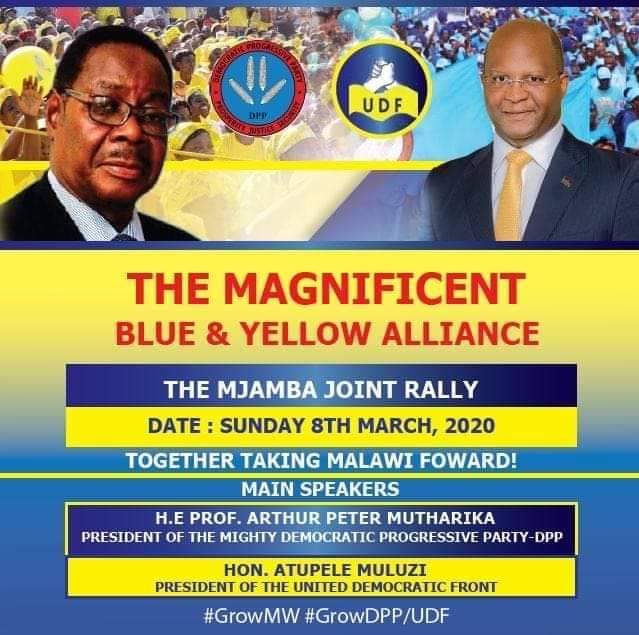 Mother of All Rallies: Mutharika, Muluzi to Storm Njamba Park on Sunday