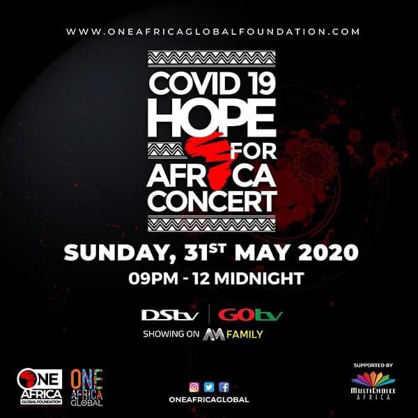 MultiChoice Partners One Africa Global Foundation on COVID-19 Hope For Africa Concert