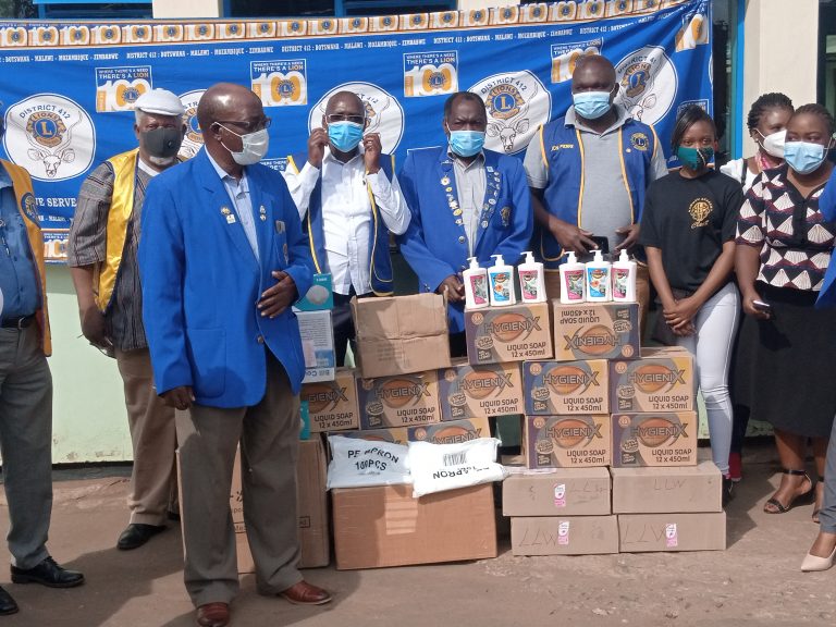 Lions Club Donates Personal Protective Equipment to Kamuzu Central Hospital