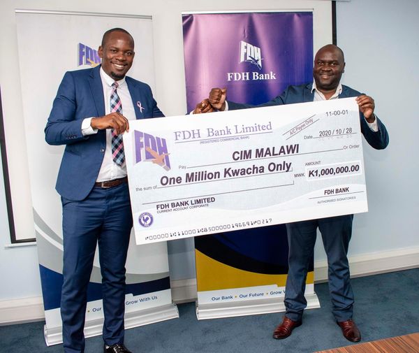 FDH Bank Donates K1million to CIM’ Annual Lake Conference