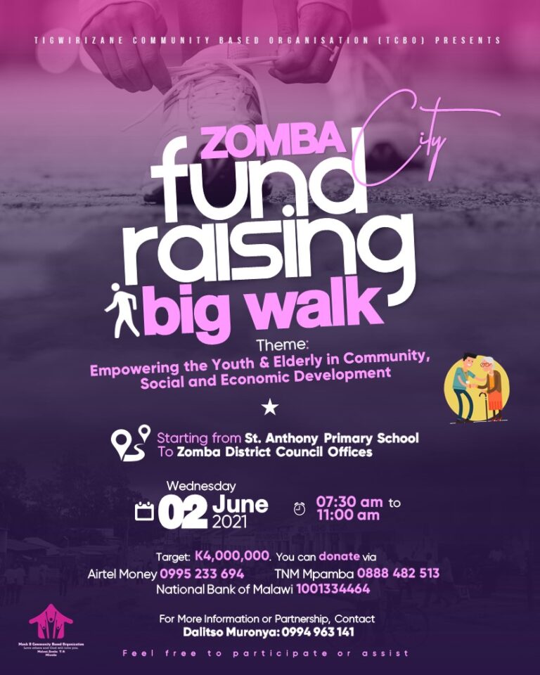 Zomba CBO in Big Walk to Raise K4 Million for Youth Empowerment