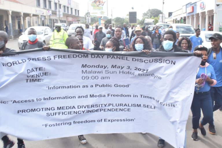 Malawi Journalists March For Press Freedom