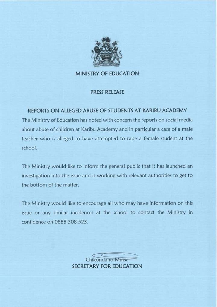 Govt Investigates Kalibu Academy over Continued Student’s Sexual Assault