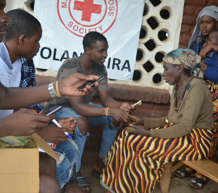 Malawi Red Cross Society Provides Monetary Support