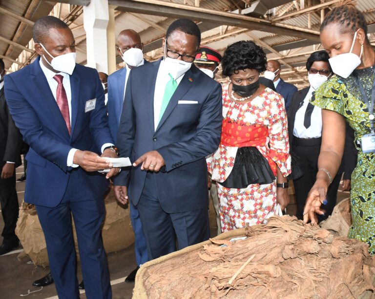 Malawi President Reverend Chakwera Impressed With Tobacco Prices
