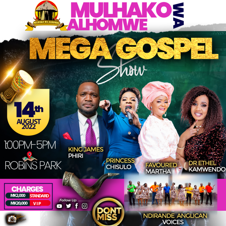 Mulhako Wa Alhomwe to Hold Fundraising Gospel Show on Sunday at Robbins Park in Blantyre