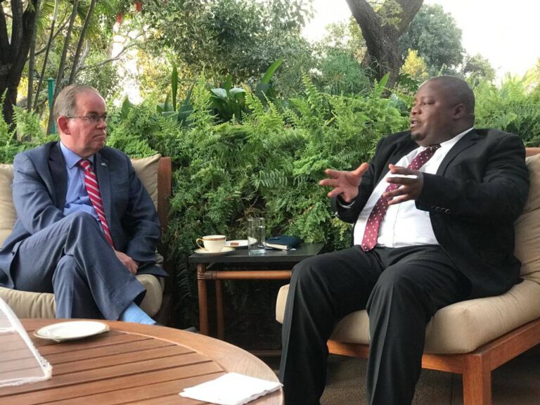 Leader of Opposition Dr. Nankhumwa meets US Ambassador, Says Malawi is collapsing