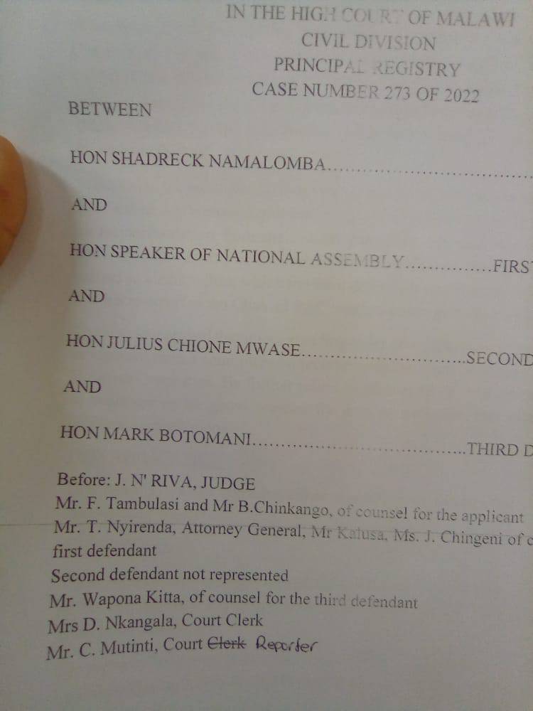 NAMALOMBA FALLS AGAIN! Court rules in favour of Botoman as PAC Chair