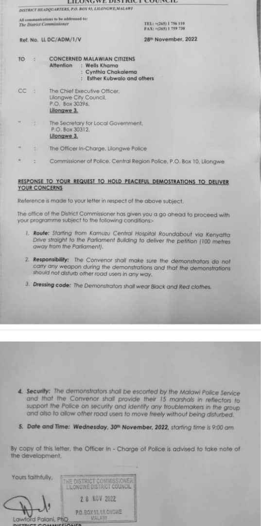 All set for ‘chilungamo chioneke’ demos…Police should not be in forefront shielding criminality