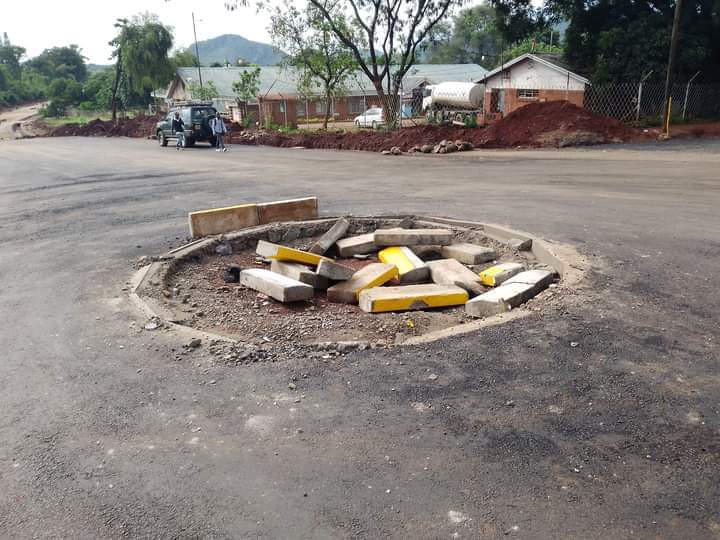 Zomba state-of-the-art roundabout demolished