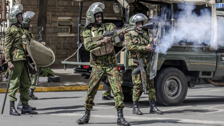 Kenyan opposition leader Raila Odinga’s convoy tear-gassed