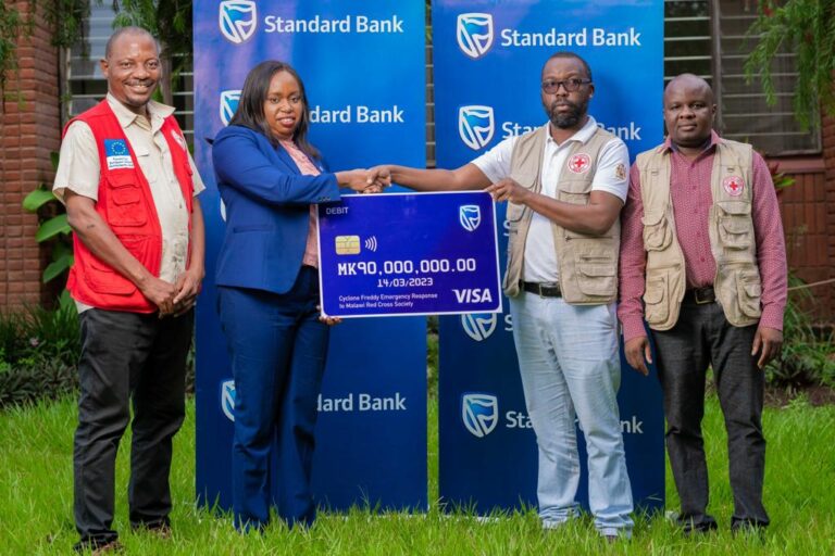 Standard Bank donates MK120 Million towards Cyclone Freddy disaster victims and Cholera Response