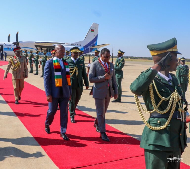 Chakwera arrives in Zimbabwe