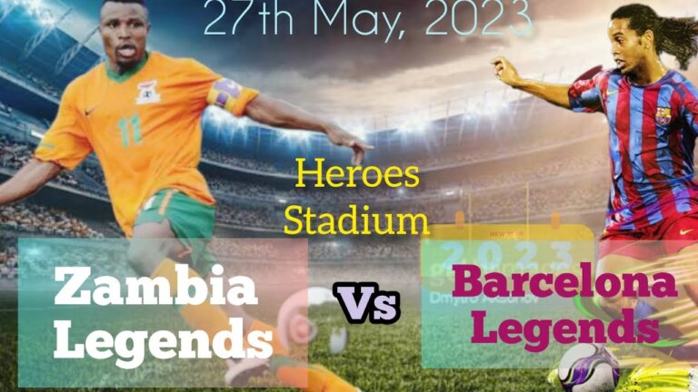 Zambia beat Barcelona 3-0 at National Heroes Stadium in Lusaka