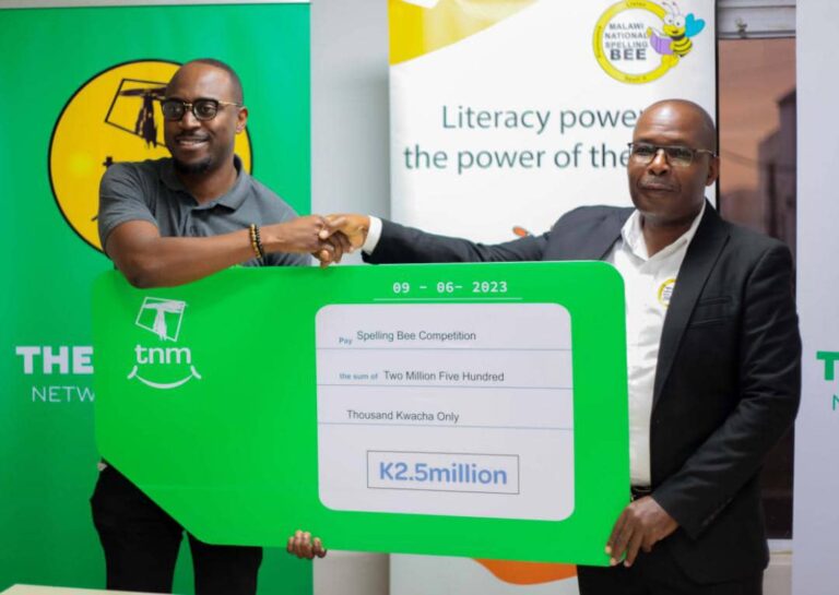 TNM MOVES TO IMPROVE LITERACY LEVELS…donates K2.5 million towards this year’s Malawi National Spelling Bee Grand Finale