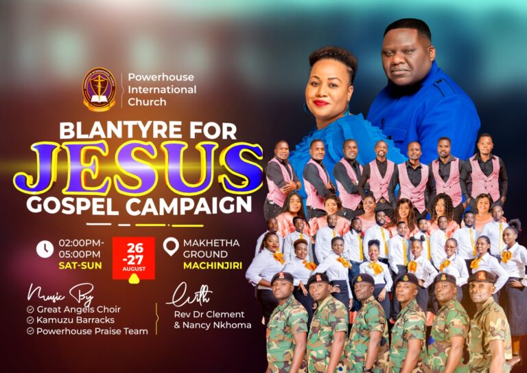 Powerhouse International Church to hold Blantyre for Jesus Gospel Campaign