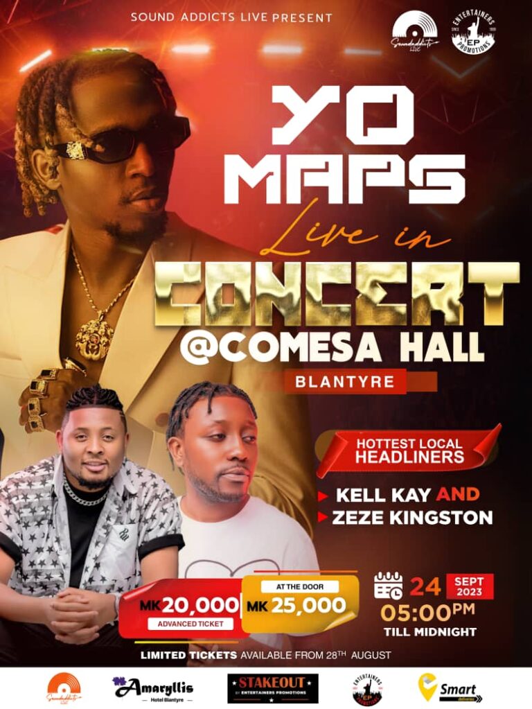 Yo Maps Blantyre Live Concert on September 24th