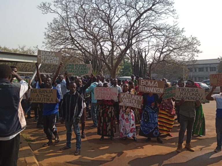 ANTI-ANSAH DEMOS: Msundwe ‘Barracks’ business operators demand compensation from Malawians
