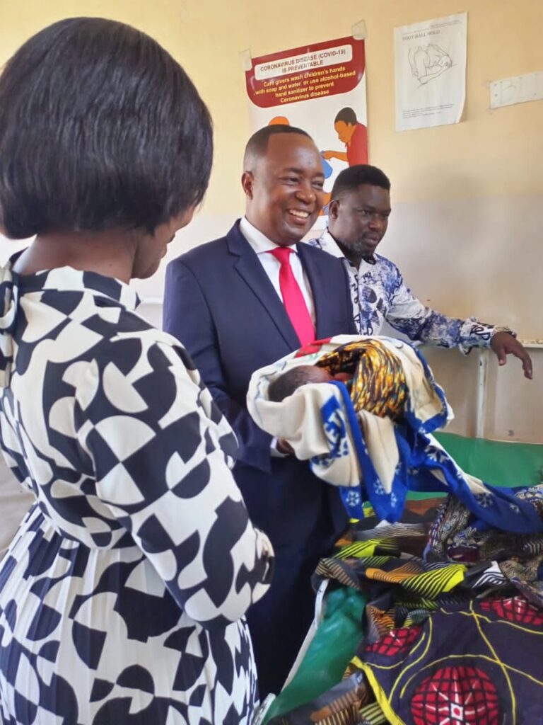 DR KABAMBE CELEBRATES 50th BIRTHDAY IN STYLE, CHEERS NEW BORN BABIES AT BWAILA HOSPITAL