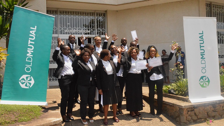 Old Mutual customer experience staff certified with sign language skills