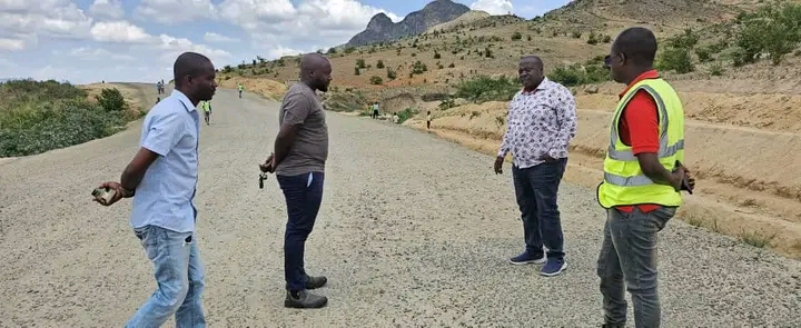 CHIMWENDO TOURS CONSTRUCTION WORKS IN BLANTYRE: says modern road infrastructure is prerequisite for economic development