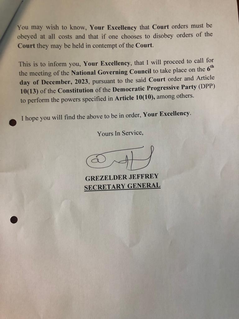 DPP’s GS Jeffrey vindicated: Leaked memos show Mutharika was informed