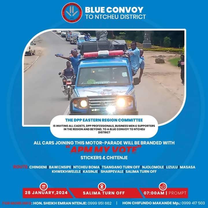 APM MY VOTE: DPP takes blue motor parade to Ntcheu
