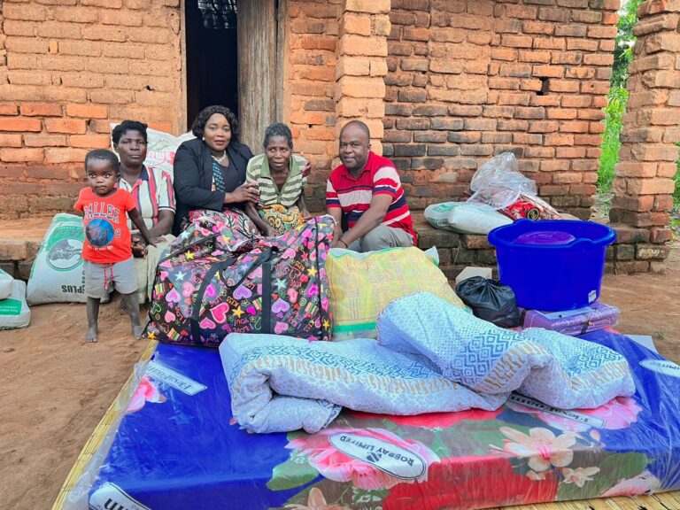 Philanthropist Mama Prophet Linda Mbewe donates to Needy Granny in Machinga, to renovate her house