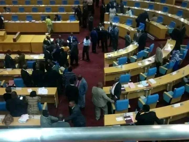 Chaos in Malawi Parliament as MPs exchange blows