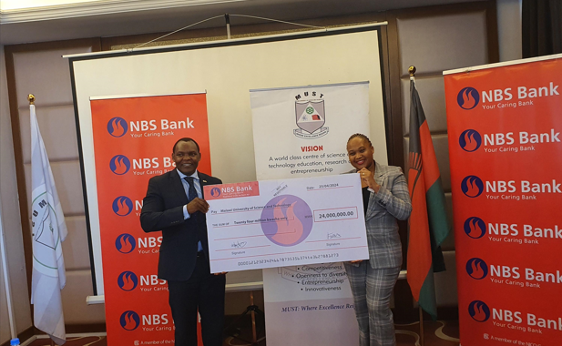 NBS Bank Plc gives K24 million to MUST underprivileged students 